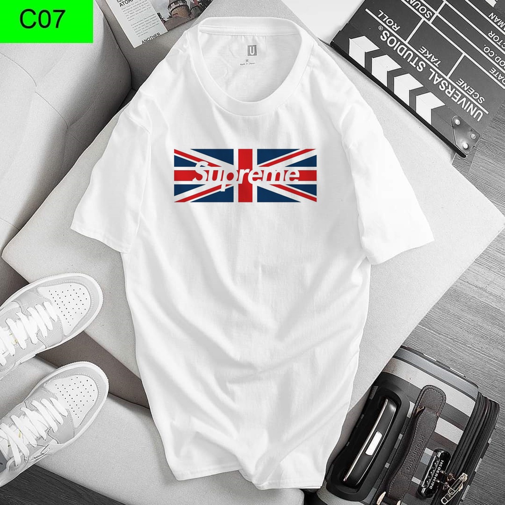 Áo phông nam cộc tay❤️ Freeship 50k❤️ Chất mát in Supme Đỏ CZ99