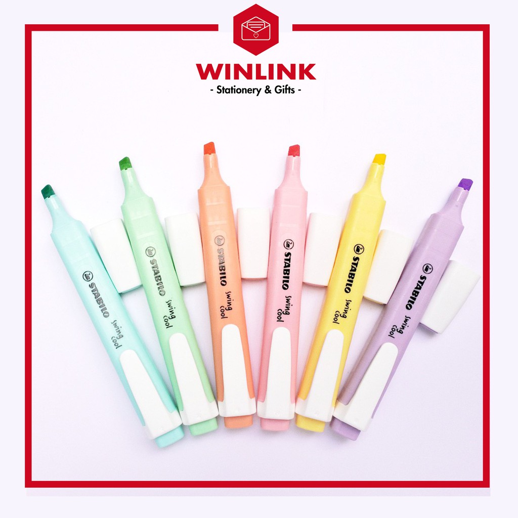 CHÍNH HÃNG] Bút đánh dấu highlight Stabilo Swing cool pastel