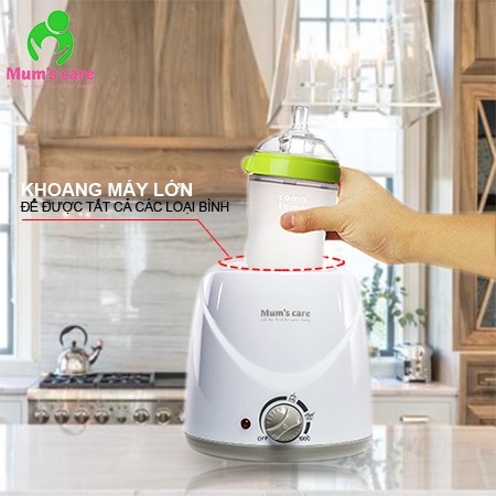 [BH 1 NĂM] Máy hâm sữa và Tiệt trùng bình sữa 4 chức năng CỔ RỘNG Mum's Care MC7002