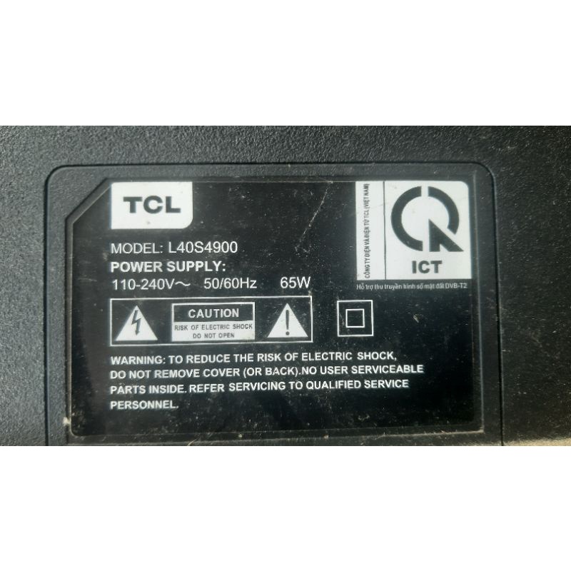 Cáp panel smart tivi TCL L40S4900 bóc máy