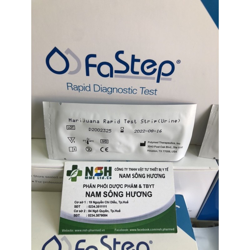 Que thử nhanh Marijuana test thử nhanh THC CẦN SA, test thử MARIJUANA Rapid test strip (urine) Fastep của Mỹ