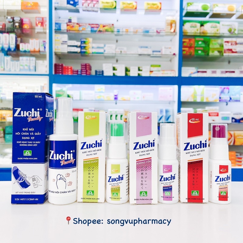 Xịt khử mùi Zuchi Family - Ngăn ngừa mùi hôi chân và giày