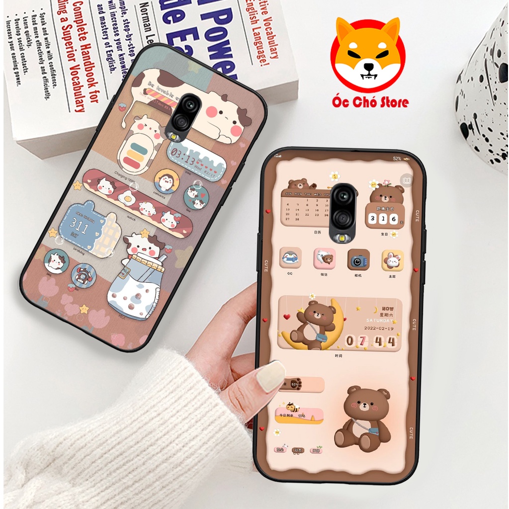 Ốp lưng Samsung J7 Plus / J7 pro / J7+ in hình gấu , thỏ hồng chibi dễ thương siêu đẹp