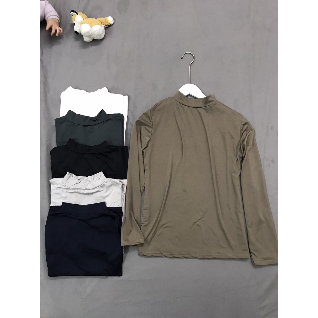 Áo giữ nhiệt nam áo thun nam cổ lọ chuẩn sản xuất theo công nghệ HEATECH nhật siêu chất lượng | BigBuy360 - bigbuy360.vn