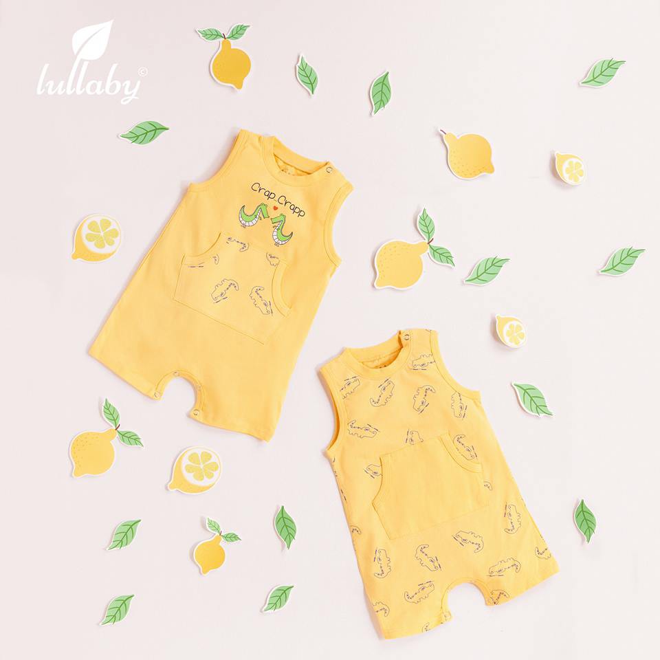 LULLABY Set 2 bộ romper cho bé trai/bé gái NH1415