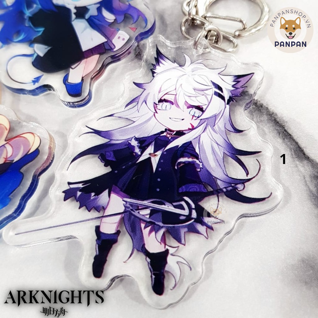 Móc khóa Anime DELUXE Arknights 3 NHÂN VẬT (6cm)