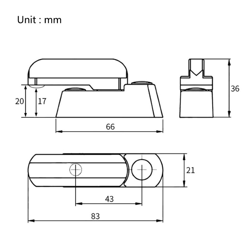 Khóa Tay Nắm Cửa / Cửa Ra Vào / Cửa Sổ / Ban Công Hình Chữ T An Toàn Tiện Dụng