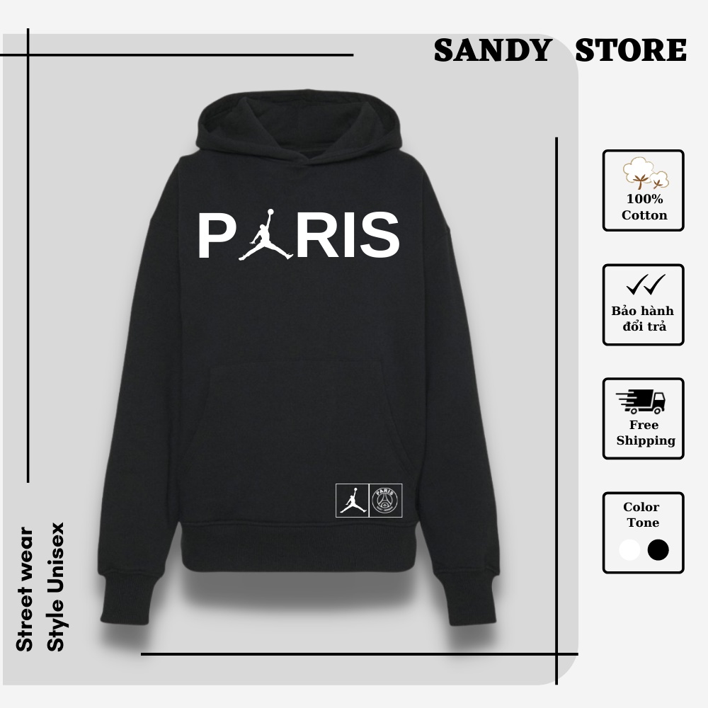 Áo Hoodie Nỉ Bông, Áo Hoodie Paris Neymar Nam Nữ Phong Cách Unisex,Hàn Quốc Có Kèm Hình Thật | BigBuy360 - bigbuy360.vn