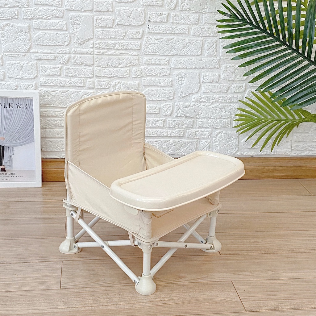 [Haobaby Shop] Ghế Ăn Dặm Hoo Booster gấp gọn Hàn Quốc cho bé, tiện dụng để đi chơi, du lịch, dã ngoại cắm trại