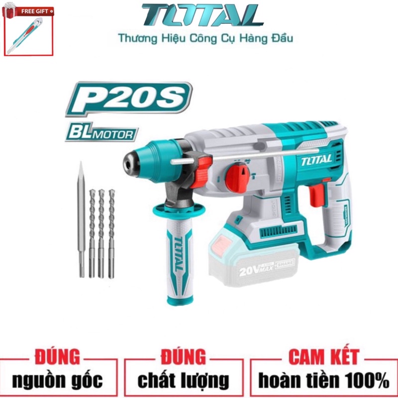 TOTAL Máy khoan động lực dùng pin Lithium 20V TRHLI20228