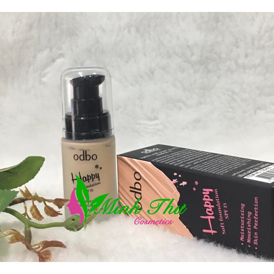 Kem Nền Dưỡng Ẩm Odbo Happy Soft Foundation SPF15 OD423