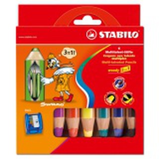 Bút Chì Màu STABILO Woody (6 Màu)