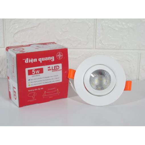 Bộ đèn LED downlight Điện Quang ĐQ LRD10:3W.5W.7W.9W.11W DAYLIGHT