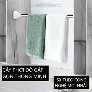 ( LOẠI 1 DÀY 2,5cm -MIỄN PHÍ SHIP)  Cây phơi đồ đa năng, cây treo đồ gấp gọn thông minh 2021 - INOX 304