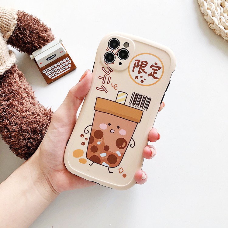 Ốp lưng iphone MilkTea Girl IMD viền cong dày dặn 5/5s/6/6plus/6s/6splus/7/7plus/8/8plus/x/xs/11/12/pro/max/plus/promax