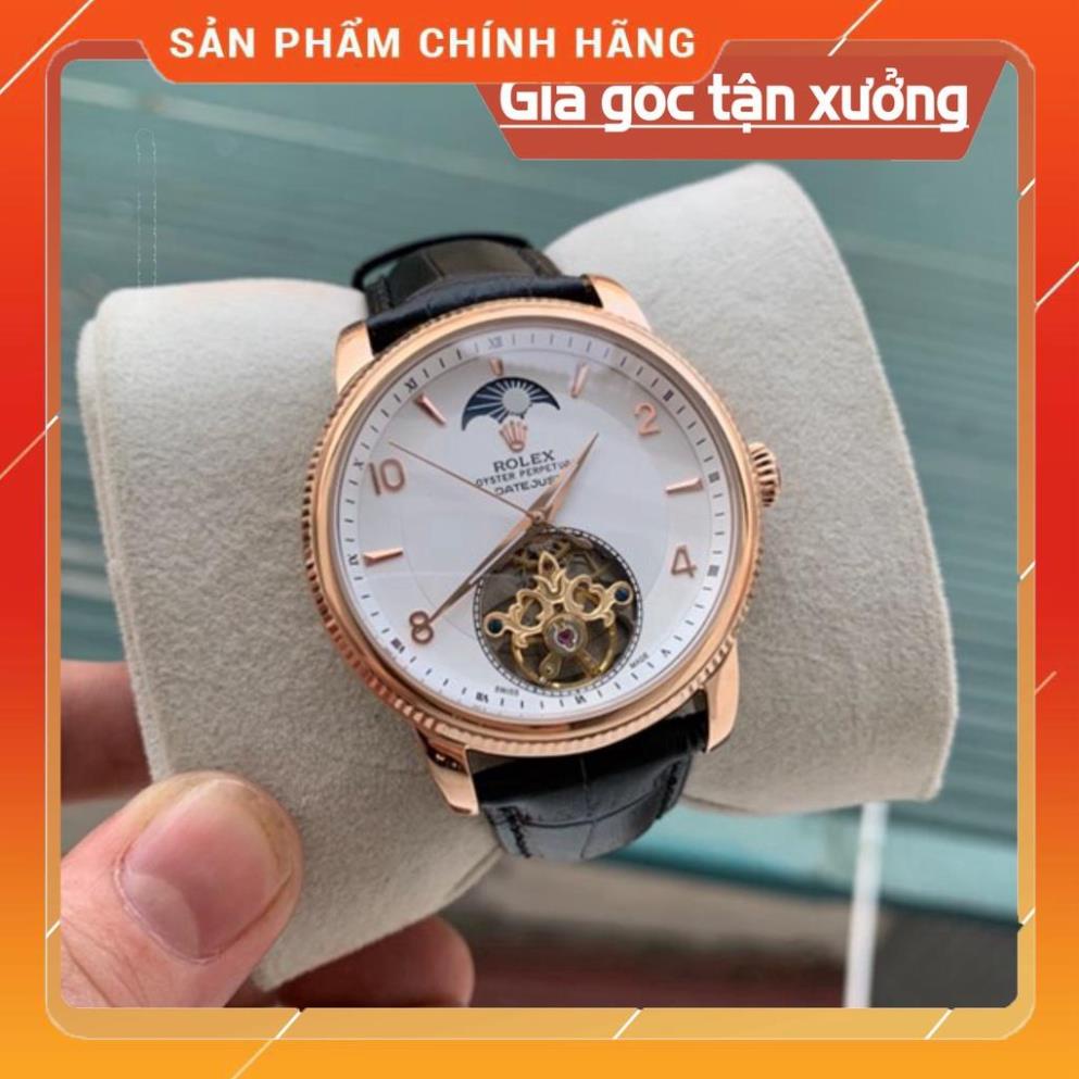 Đồng Hồ Nam RoLex RA025 Lộ cơ Tourbilon Cạnh băm Máy cơ Automatic Nhật Chống nước, Chống xước