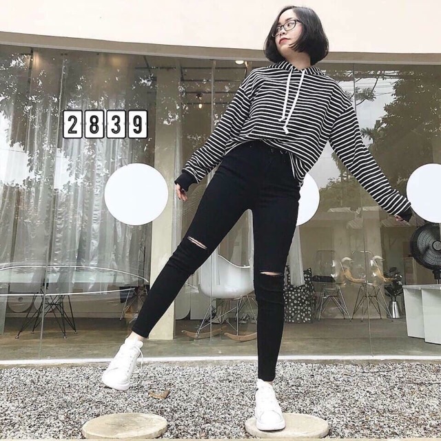 Quần jeans đen cạp cao siêu tôn dáng - Hàng cao cấp ko phai màu | BigBuy360 - bigbuy360.vn
