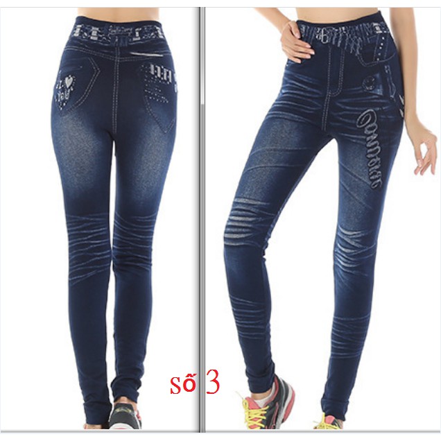 [VIP]Quần legging giả bò cạp cao siêu đẹp Quần Jean | BigBuy360 - bigbuy360.vn