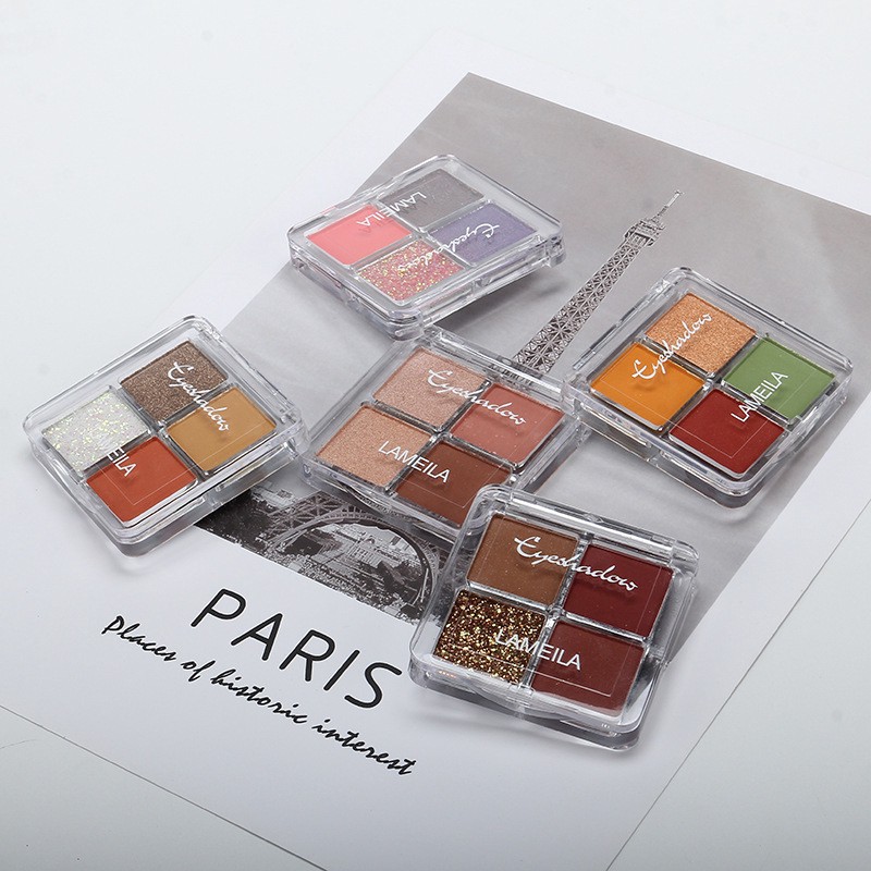 (Hàng Mới Về) Bảng Phấn Mắt 4 Màu Ánh Ngọc Trai Lấp Lánh Không Thấm Nước | BigBuy360 - bigbuy360.vn