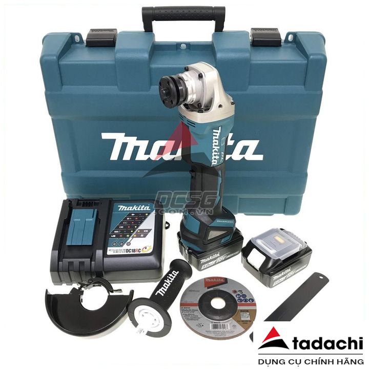 Máy mài góc 125mm dùng pin 18V Makita DGA508RTE | Tadachi