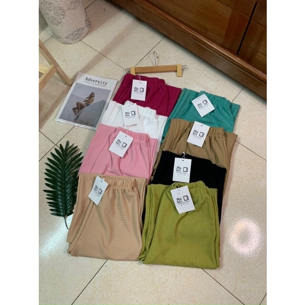 QUẦN XUÔNG XỐP CẠP CHUN DÁNG DÀI MS12199