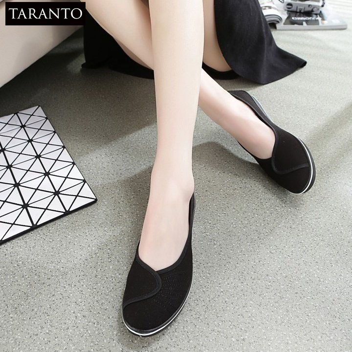 Giày búp bê đi bộ cực êm chân TARANTO TRT-GBBNU-01-DE | BigBuy360 - bigbuy360.vn