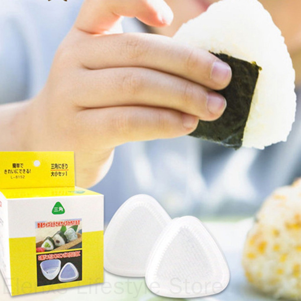 Set 2 Khuôn Làm Cơm Nắm Bằng Nhựa Trong Suốt