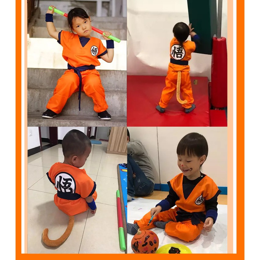 Trang Phục Hóa Trang Nhân Vật Son Goku Trong Phim Hoạt Hình Dragon Ball Z Dành Cho Bé Trai