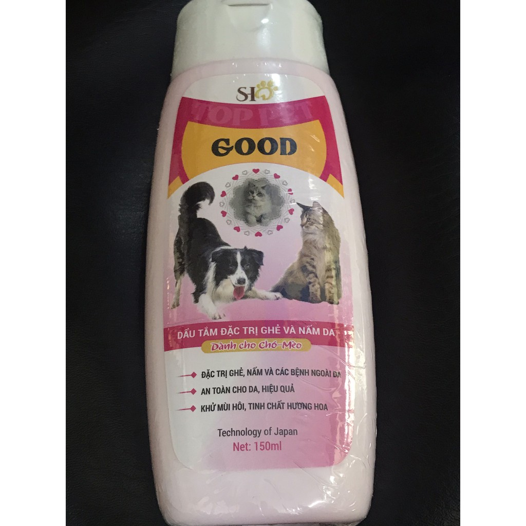 Sữa tắm xử lý ghẻ và nấm da TopPet Good 150ml dành cho chó mèo