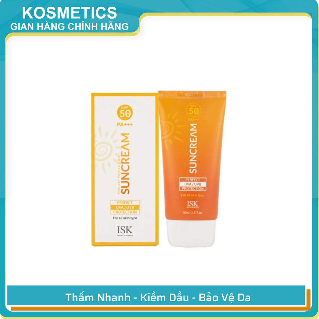 Kem chống nắng kiềm dầu ISK Perfect Protection Sun Cream SPF 50+/PA+++ Hàn quốc 70ml