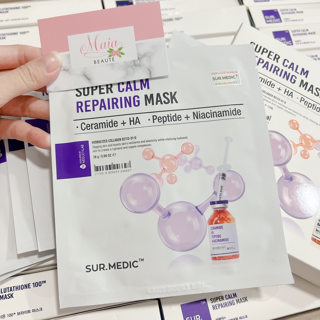 Mặt nạ chăm sóc da Sur.Medic Super Glutathione Bright 100 Mask