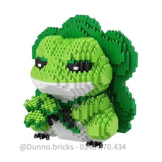 Đồ chơi lắp ráp xếp hình Cóc xanh và Mario