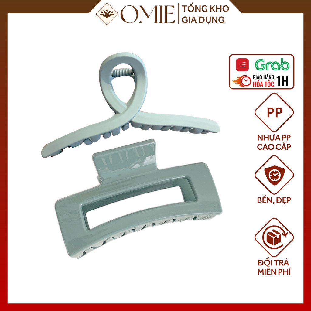 Combo set quà tặng kệ đựng mĩ phẩm để đồ trang điểm, gương trang điểm để bàn xoay 360 độ, kẹp càng cua Hàn Quốc
