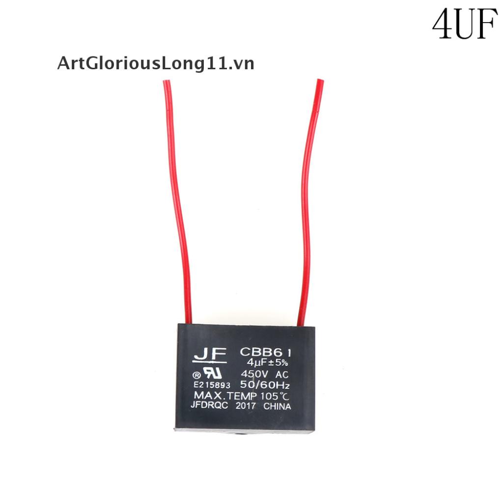 Tụ Điện Động Cơ Quạt Trần ArtGloriousLong11] CBB61 450V 1-10uF