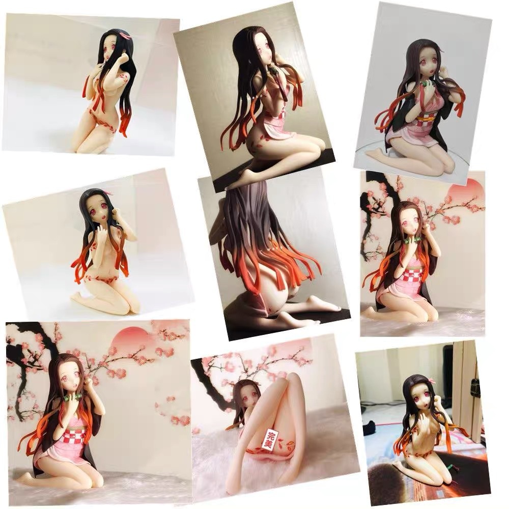 Phụ kiện trang trí để bàn làm việc máy tính hình nhân vật hoạt hình Demon Slayer