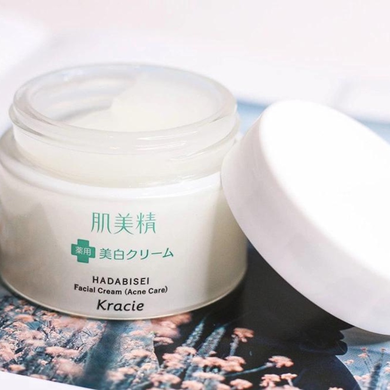 Kem dưỡng da mụn Kracie Hadabisei Facial Cream Nhật Bản 50g