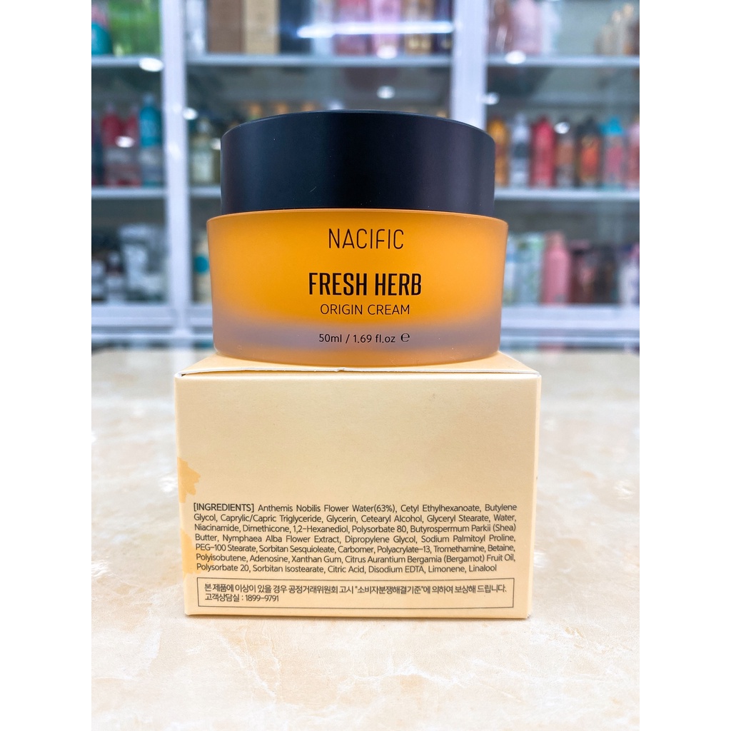 Kem Dưỡng Sáng Da, Ngăn Lão Hóa Nacific Fresh Herb Origin Cream Hàn Quốc 50ml