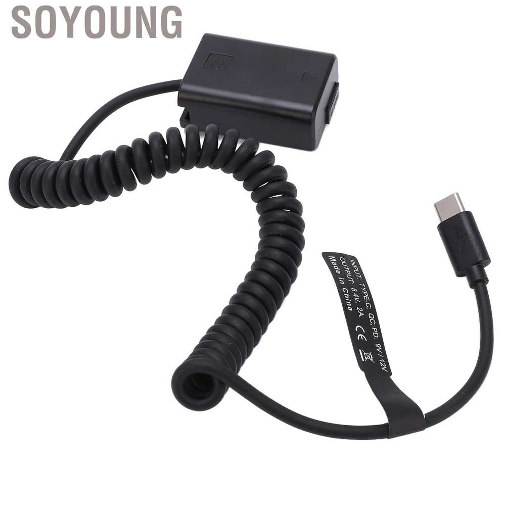 Soyoung FW50 Type C DC Coupler Dummy Battery Full Decoded for Sony A6000 A6500 A9 A7