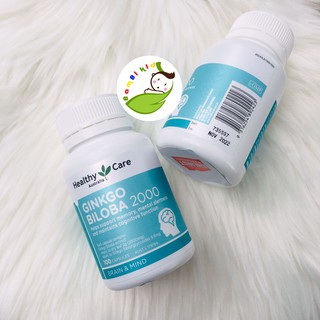 Bổ não ginkgo biloba 2000 healthycare mẫu mới-T