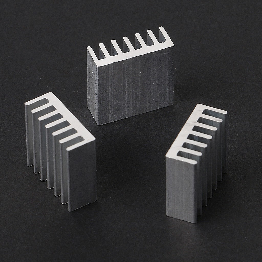 Bộ 12 miếng tản nhiệt bằng nhôm 14x14x6mm