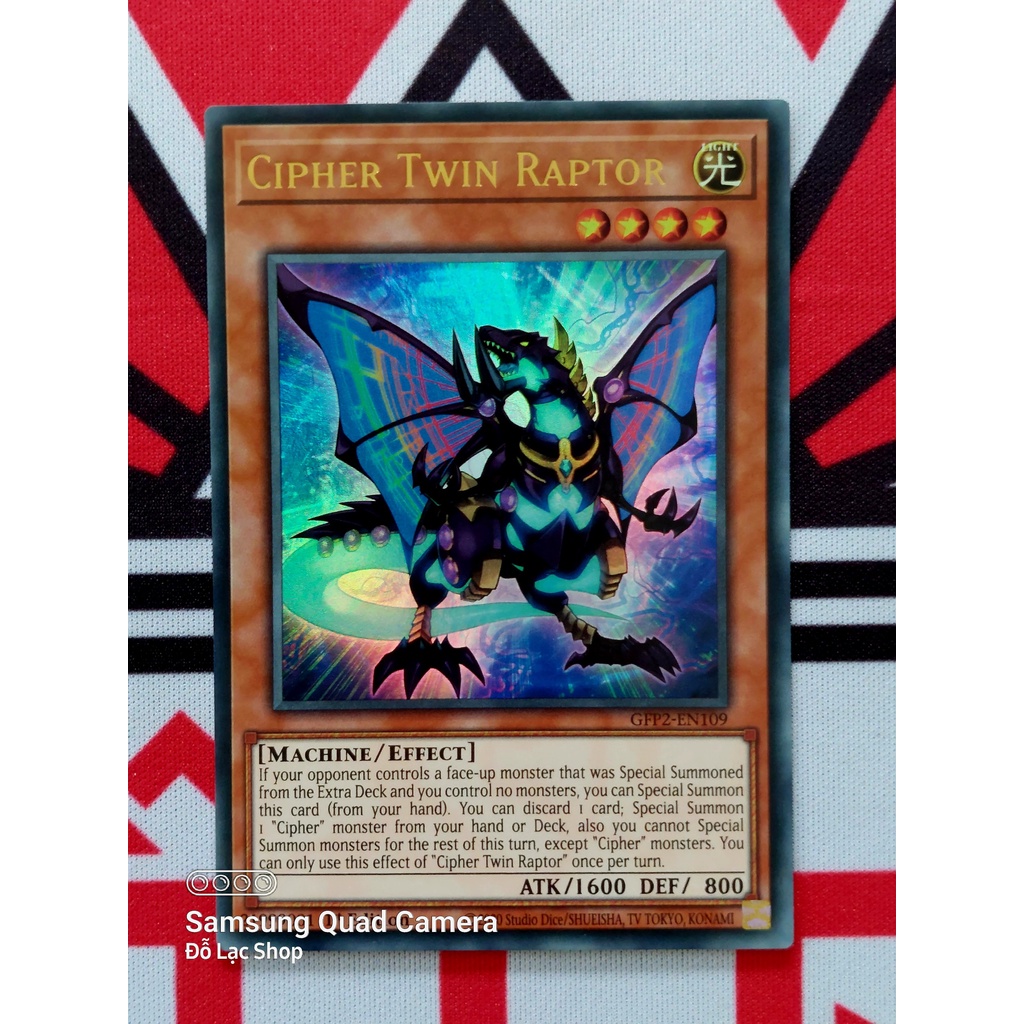 Thẻ Bài Yugioh Monster Cipher Twin Raptor - GFP2-EN109 - Ultra Rare