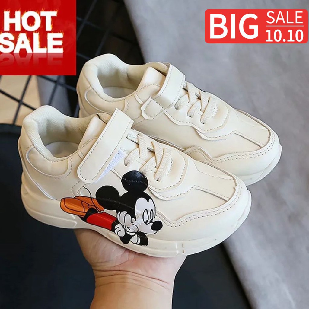 Giày thể thao trẻ em nam nữ 👣FREESHIP👣 Giày Thể Thao Hình Chuột Mickey Cho Bé Trai