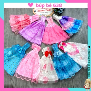 Váy Dạ Hội búp bê barbie 30cm các mẫu đa dạng giá rẻ