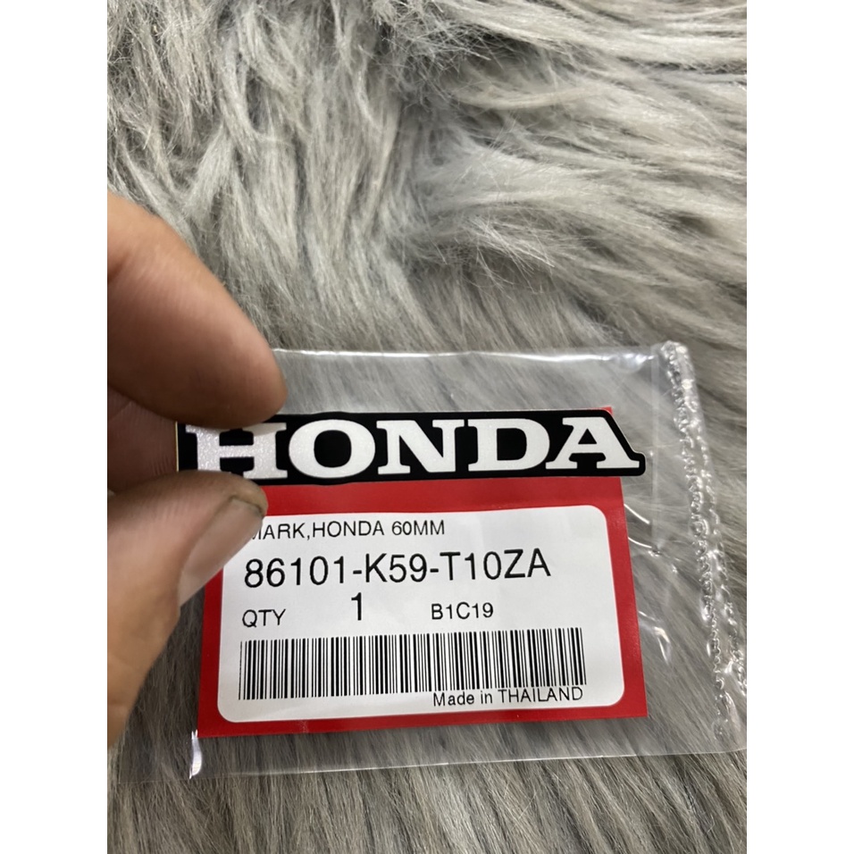 Tem Honda 60mm dán : Mão và dè sau