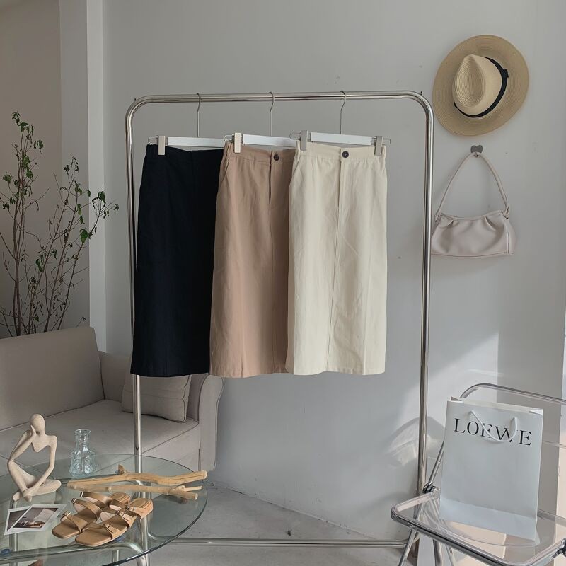 chân váy kaki dài xẻ sau CV-3380 | BigBuy360 - bigbuy360.vn