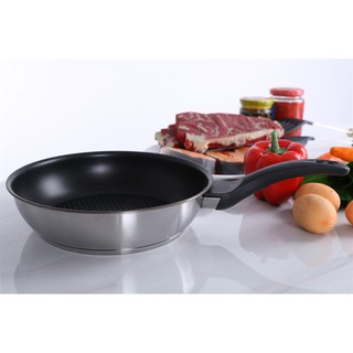 [BẢO HÀNH 5 NĂM]Chảo chống dính từ Fivestar  22,inox 430 nấu được bếp từ ,bếp ga và bếp hồng ngoại