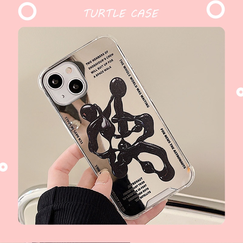 Ốp lưng iphone ốp Điện Thoại Mặt Gương Họa Tiết Trừu Tượng Cho iPhone 14 13 12 11 PROMAX XS XR XSMAX SE2020