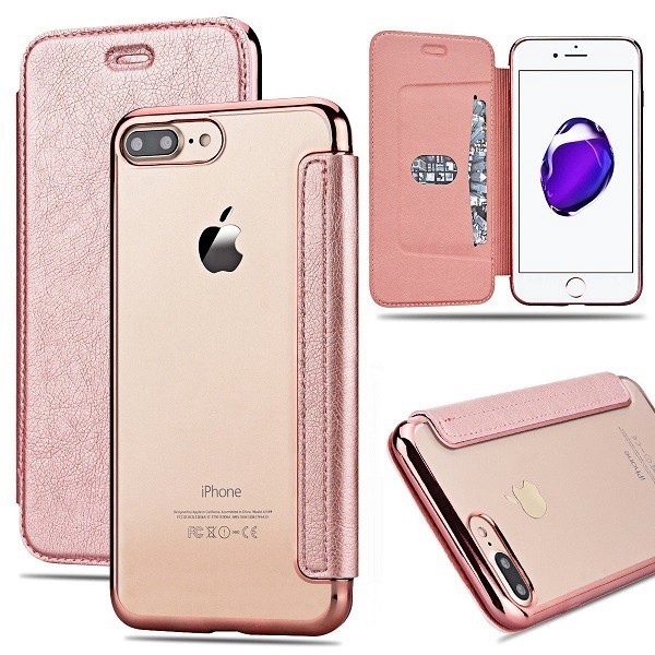 Bao da điện thoại Silicon dạng ví lật dành cho IPhone 6 6s 7 8 plus x xs xr xs max