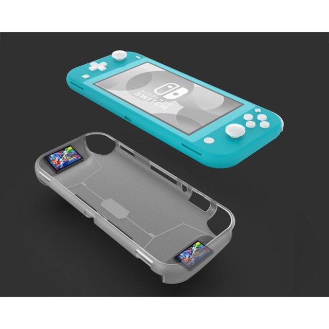 Ốp dẻo mờ TPU cho Nintendo Switch Lite - Ốp TPU trong cho Switch Lite 2 ngăn đựng thẻ nhớ.