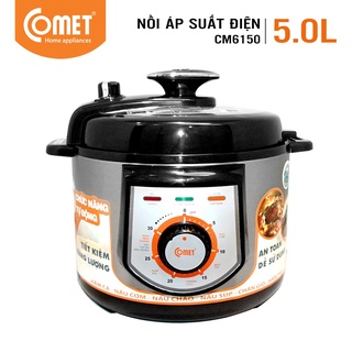 ]] bộ 3 dĩa dâu --- nồi áp suất điện comet cm6150 5.0l